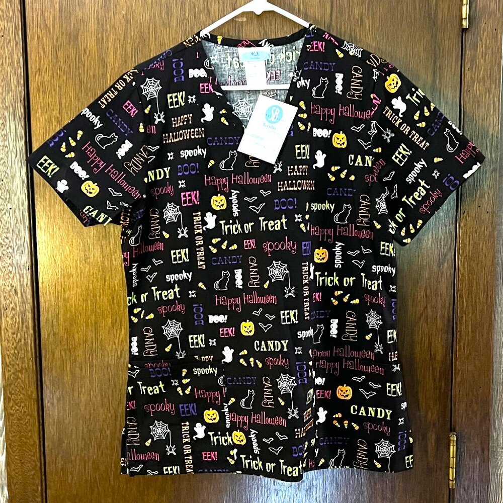New with tags Scrubs Halloween Top & Pants